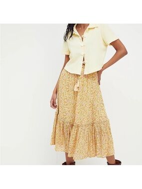 Spell & The Gypsy Yellow Floral Skirt